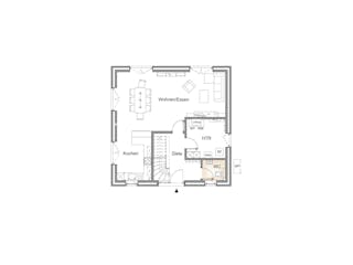 Massivhaus STADTVILLA 140 von Kähler Massivhaus Schlüsselfertig ab 363410€, Stadtvilla Grundriss 2