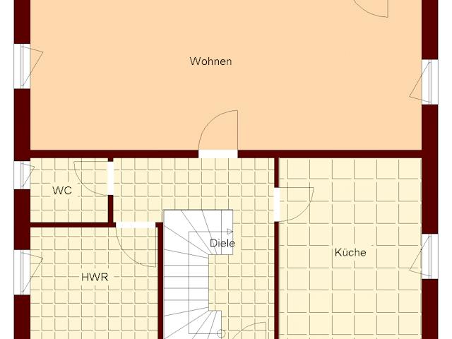 Massivhaus Recknitz I von TIMOWA Massivhäuser Schlüsselfertig ab 309900€, Satteldach-Klassiker Grundriss 1