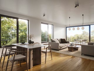 Fertighaus Mehrfamilienhaus mit Tiefgarage von DFH Wohnungsbau, Blockhaus Innenansicht 1