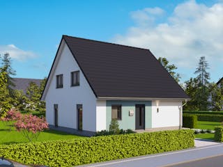 Massivhaus Haus Bremen (2 WE) von ROTH MASSIVHAUS Schlüsselfertig ab 398600€, Satteldach-Klassiker Außenansicht 2