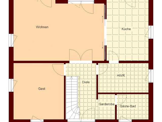 Massivhaus Stadthaus 165 von TIMOWA Massivhäuser Schlüsselfertig ab 368900€, Stadtvilla Grundriss 1