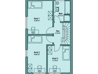 Fertighaus Haus 100 von TALBAU-Haus Schlüsselfertig ab 277864€, Cubushaus Grundriss 2