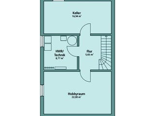 Fertighaus Haus 100 von TALBAU-Haus Schlüsselfertig ab 277864€, Cubushaus Grundriss 4