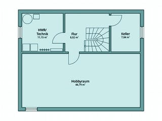 Fertighaus Haus 103 von TALBAU-Haus Schlüsselfertig ab 253464€, Satteldach-Klassiker Grundriss 3
