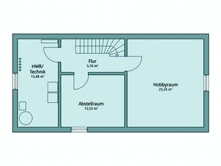 Fertighaus Haus 104 von TALBAU-Haus Schlüsselfertig ab 225576€, Satteldach-Klassiker Grundriss 3