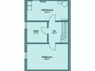 Fertighaus Haus 107 von TALBAU-Haus Schlüsselfertig ab 253430€, Satteldach-Klassiker Grundriss 4