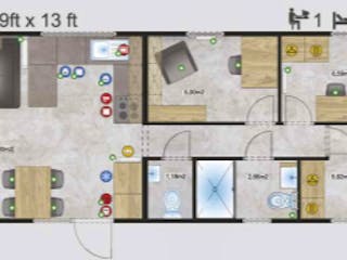 Fertighaus Murano von Easy Homes - Tiny- & Modulhäuser Schlüsselfertig ab 125000€, Bungalow Grundriss 4