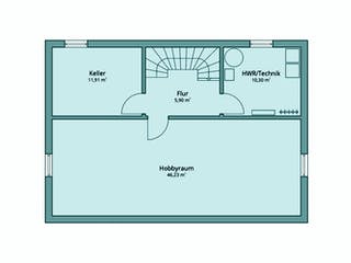 Fertighaus Haus 120 von TALBAU-Haus Schlüsselfertig ab 264266€, Satteldach-Klassiker Grundriss 3