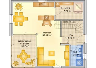 Planungsbeispiel 120H20 Grundriss