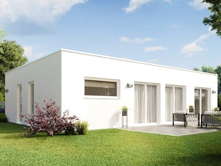 Fertighaus Haus 123 von TALBAU-Haus Schlüsselfertig ab 229352€, Bungalow Außenansicht 1