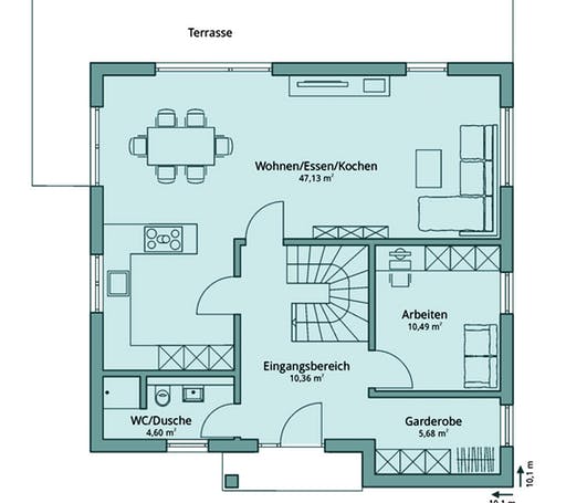 Talbau Haus 125 Floorplan 1