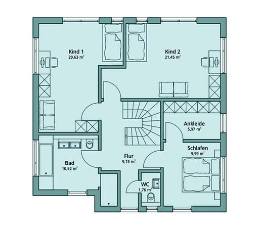 Talbau Haus 125 Floorplan 2