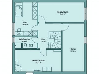 Fertighaus Haus 125 von TALBAU-Haus Schlüsselfertig ab 339275€, Satteldach-Klassiker Grundriss 4