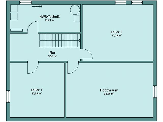 Fertighaus Haus 126 von TALBAU-Haus Schlüsselfertig ab 361896€, Satteldach-Klassiker Grundriss 4