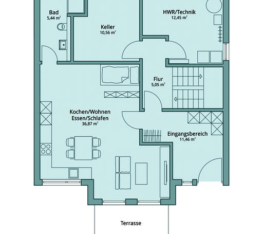 Talbau Haus 129 Floorplan 1