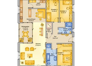 Planungsbeispiel 132H10 Grundriss