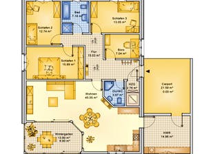 Planungsbeispiel 145H10 Grundriss