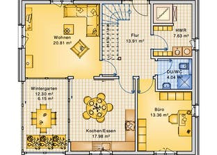 Planungsbeispiel 151H15 Grundriss