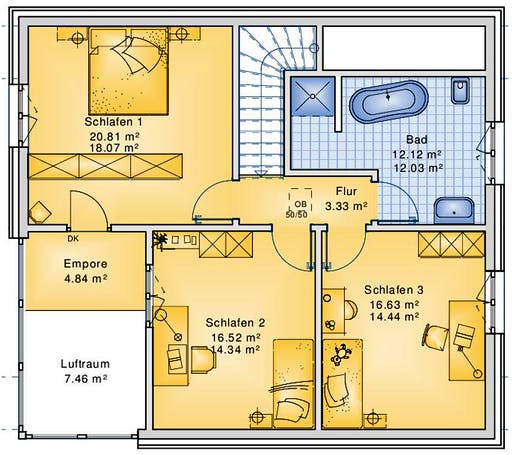 Bio-Solar-Haus - Planungsbeispiel 151H15 Floorplan 2