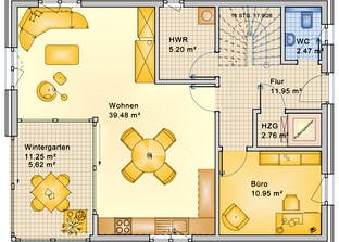 Planungsbeispiel 152H20 Grundriss