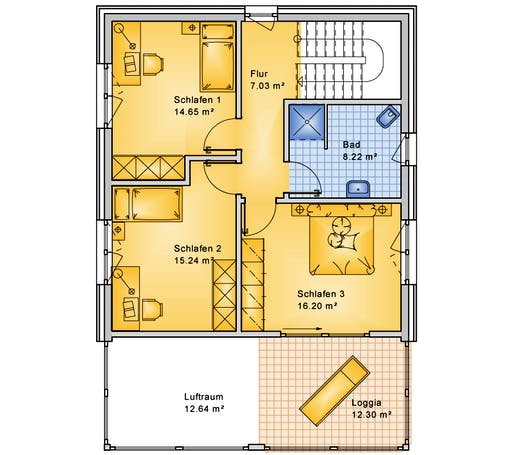 Bio-Solar-Haus - Planungsbeispiel 154H20 Floorplan 2