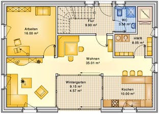 Planungsbeispiel 158H15 Grundriss
