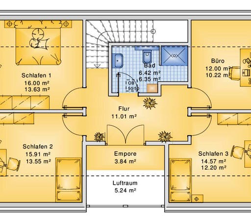 Bio-Solar-Haus - Planungsbeispiel 158H15 Floorplan 2
