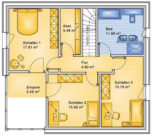 Bio-Solar-Haus - Planungsbeispiel 159SB20 Floorplan 2