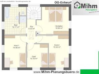 Massivhaus Idealo 150 WD von Mihm Thermobau Schlüsselfertig ab 430950€, Stadtvilla Grundriss 3