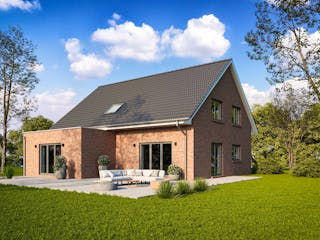 Massivhaus EINFAMILIENHAUS 195 MIT EINLIEGERWOHNUNG von Kähler Massivhaus Schlüsselfertig ab 490980€, Außenansicht 1