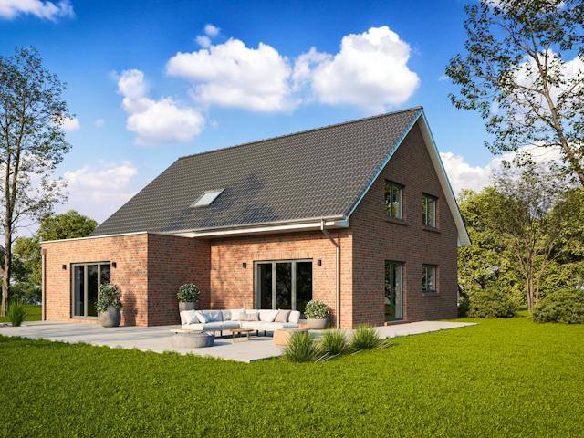 Massivhaus EINFAMILIENHAUS 195 MIT EINLIEGERWOHNUNG von Kähler Massivhaus Schlüsselfertig ab 490980€, Außenansicht 1