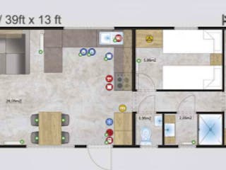 Fertighaus Murano von Easy Homes - Tiny- & Modulhäuser Schlüsselfertig ab 125000€, Bungalow Grundriss 7