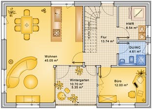 Planungsbeispiel 168H20 Grundriss