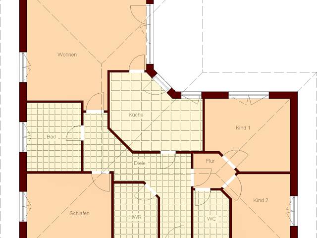Massivhaus Drigge von TIMOWA Massivhäuser Schlüsselfertig ab 301900€, Bungalow Grundriss 1