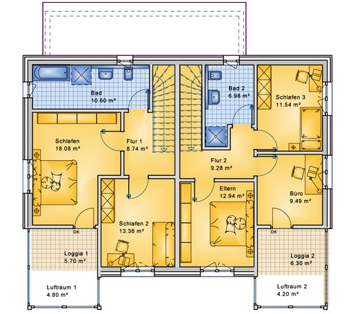 Bio-Solar-Haus - Planungsbeispiel 223DH20 Floorplan 2
