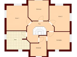 Massivhaus Stadthaus 200 von TIMOWA Massivhäuser Schlüsselfertig ab 407900€, Stadtvilla Grundriss 2