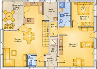 Planungsbeispiel 252H20 Grundriss
