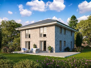 Massivhaus STADTVILLA 170 von Kähler Massivhaus Schlüsselfertig ab 427510€, Stadtvilla Außenansicht 1