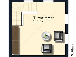 Fertighaus Modell 3.144 von Elbe-Haus, Satteldach-Klassiker Grundriss 2