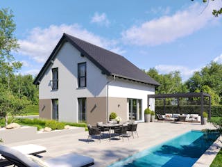 Fertighaus Lissabon von Fingerhut Haus Schlüsselfertig ab 377111€, Satteldach-Klassiker Außenansicht 2