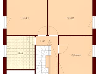 Massivhaus Recknitz I von TIMOWA Massivhäuser Schlüsselfertig ab 309900€, Satteldach-Klassiker Grundriss 2