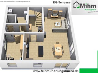 Massivhaus Idealo 150 WD von Mihm Thermobau Schlüsselfertig ab 430950€, Stadtvilla Innenansicht 2