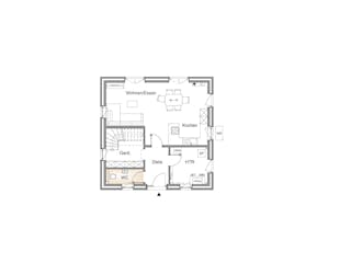 Massivhaus STADTVILLA 120 von Kähler Massivhaus Schlüsselfertig ab 354600€, Stadtvilla Grundriss 2