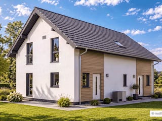 Fertighaus Junto 211 von Fingerhut Haus Schlüsselfertig ab 618691€, Satteldach-Klassiker Außenansicht 2