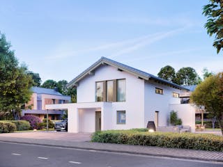 Fertighaus ELK Now 129 - Satteldach von ELK Fertighaus, Satteldach-Klassiker Außenansicht 4