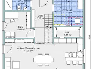 Fertighaus Bestseller Weitblick 160 von BoHolz Haus Schlüsselfertig ab 442725€, Stadtvilla Grundriss 1
