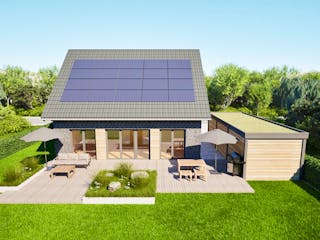 Massivhaus Entwurf NB126 von FAVORIT Massivhaus, Satteldach-Klassiker Außenansicht 3