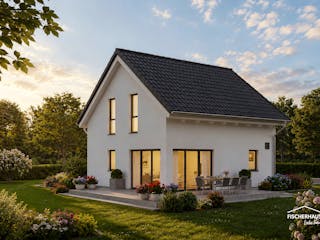 Fertighaus Klassisch 92 von FischerHaus, Satteldach-Klassiker Außenansicht 1