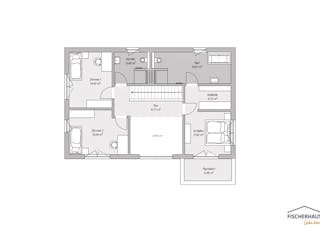 Fertighaus Bauhaus 175 von FischerHaus, Cubushaus Grundriss 2