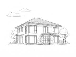 Massivhaus Stadtvilla 150/155 von Ever Energy Home, Stadtvilla Außenansicht 2